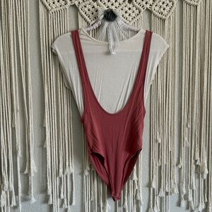 Bodysuit with attached shirt
